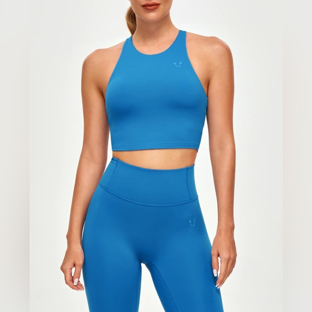 PADDED ATHLETIC TANK - BLUE